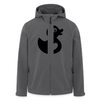 Ente - Recycelte Männer Softshell-Jacke von Stanley/Stella - Schwarz - Vorne - AI Model Male 185 light (185cm)