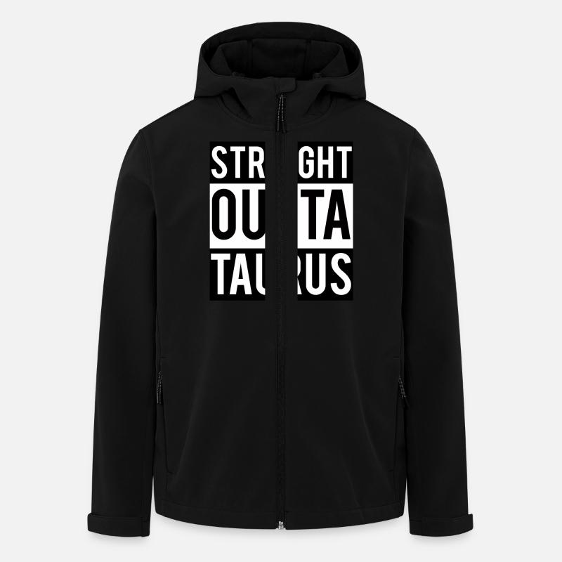 Signe taurus / Zodiac Taureau - Veste softshell homme en polyester recyclé Stanley/Stella - noir