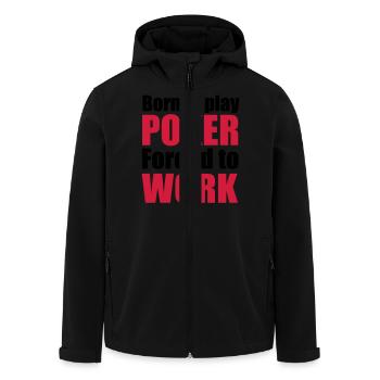 2541614 12494810 poker - Veste softshell homme en polyester recyclé Stanley/Stella - noir - Devant - AI Model Male 185 light (185cm)