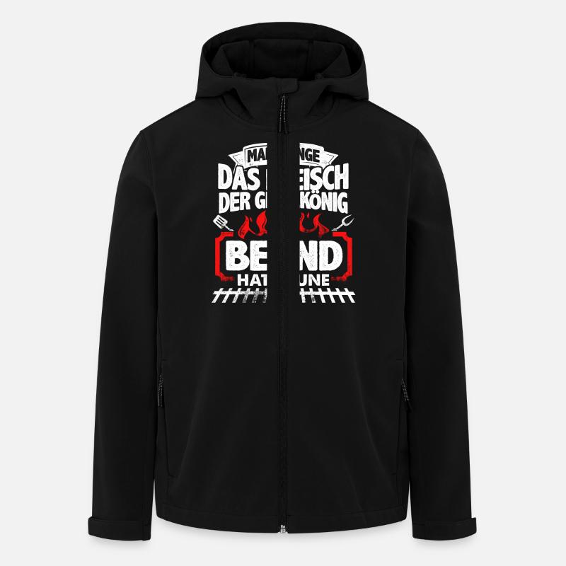 BERND - Grill - Recycelte Männer Softshell-Jacke von Stanley/Stella - Schwarz