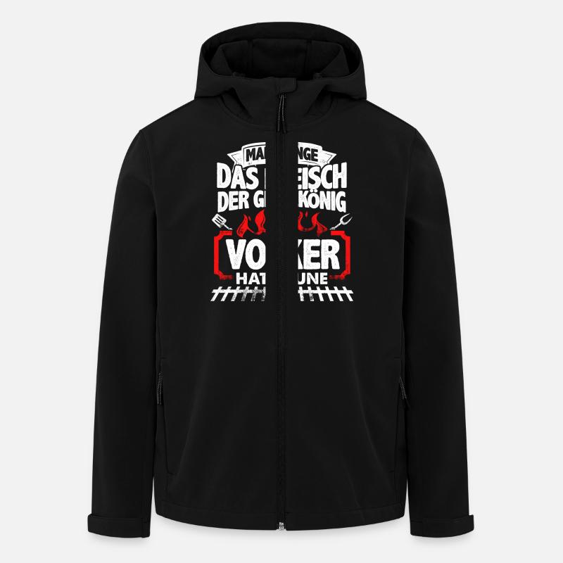 VOLKER - Grill - Recycelte Männer Softshell-Jacke von Stanley/Stella - Schwarz
