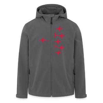 Red Arrows Vulcan 2007 Formation - Veste softshell homme en polyester recyclé Stanley/Stella - noir - Devant - AI Model Male 185 light (185cm)