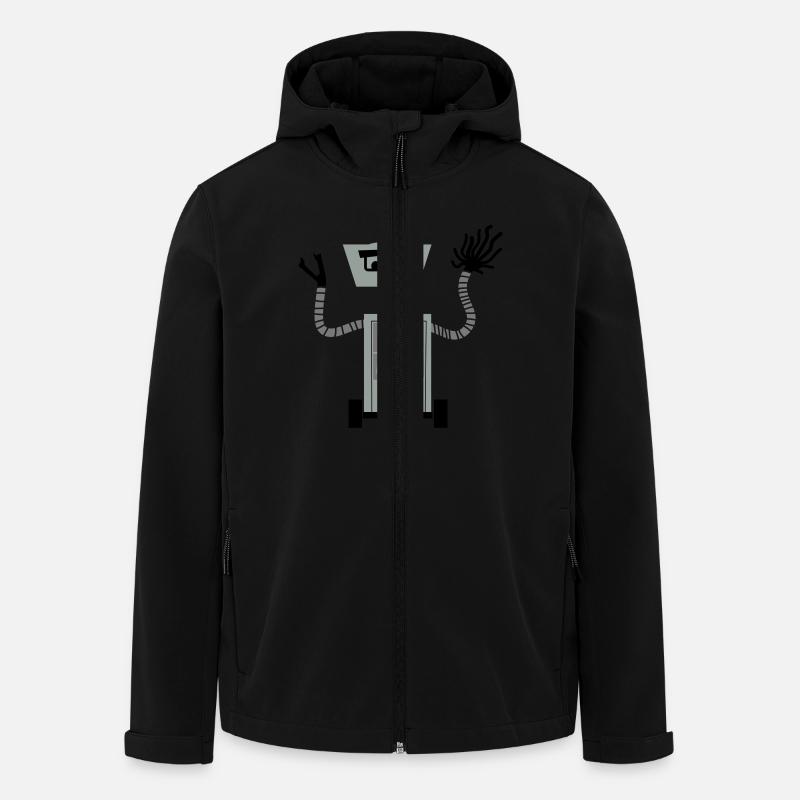 Roboter - Recycelte Männer Softshell-Jacke von Stanley/Stella - Schwarz