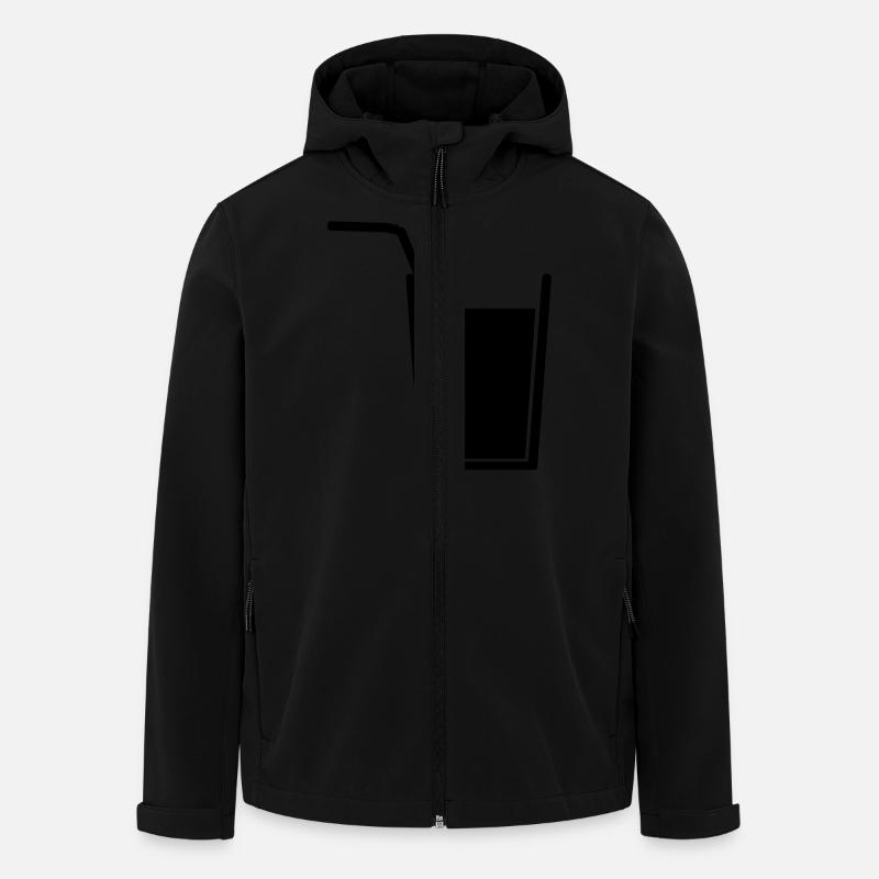 Drink - Recycelte Männer Softshell-Jacke von Stanley/Stella - Schwarz