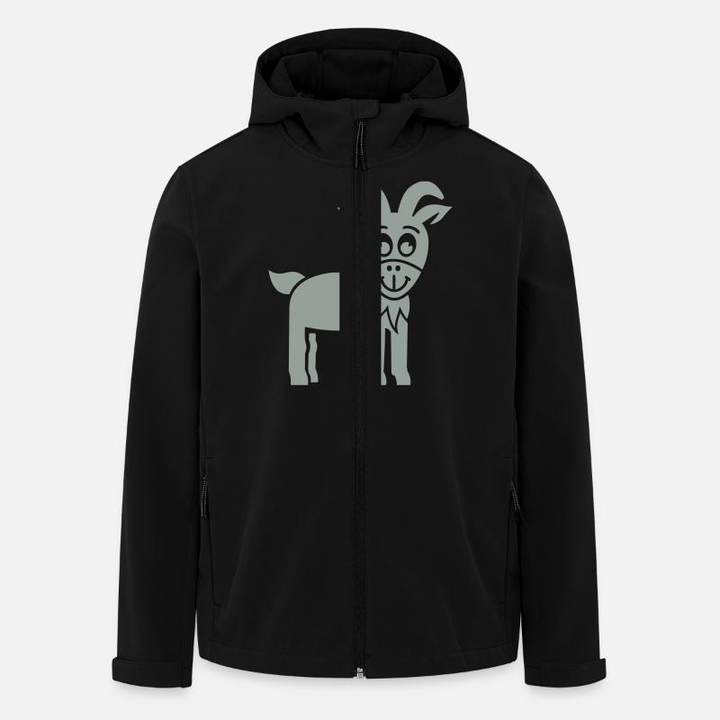 Goat - Men’s Recycled Softshell Jacket by Stanley/Stella - black