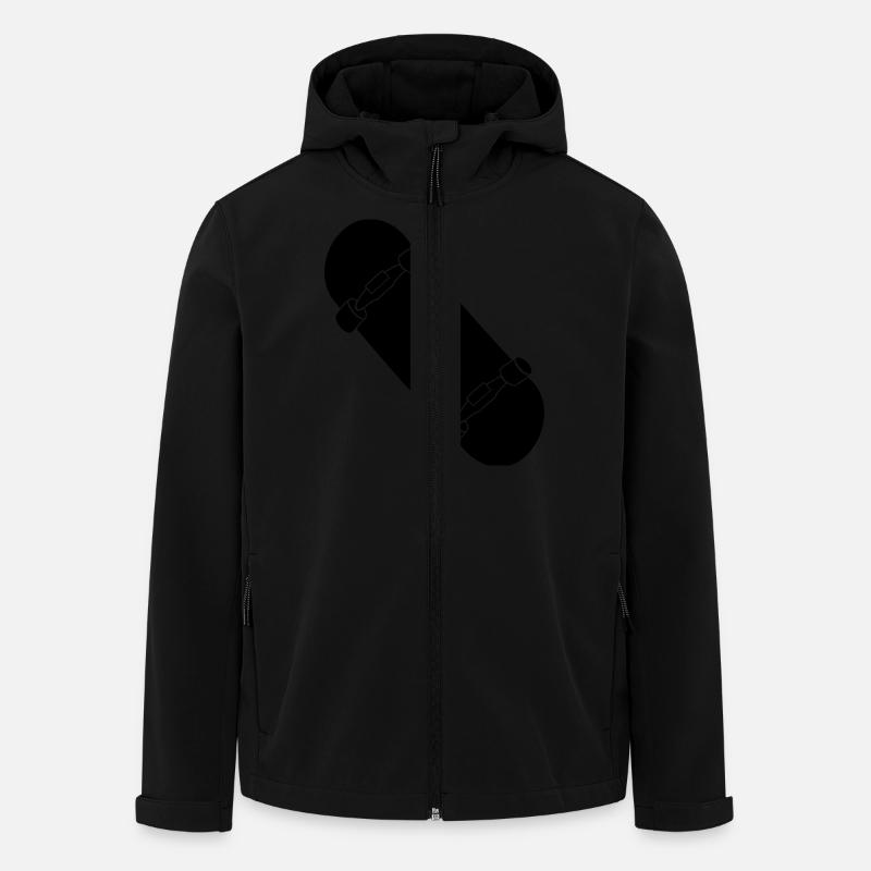 Skateboard - Recycelte Männer Softshell-Jacke von Stanley/Stella - Schwarz