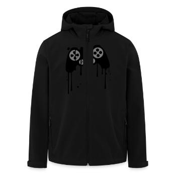 contrôleur de graffiti s'égoutter splash couleur k - Veste softshell homme en polyester recyclé Stanley/Stella - noir - Devant - AI Model Male 185 light (185cm)