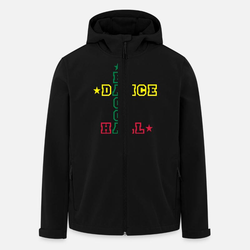 ragga dance hall - Veste softshell homme en polyester recyclé Stanley/Stella - noir