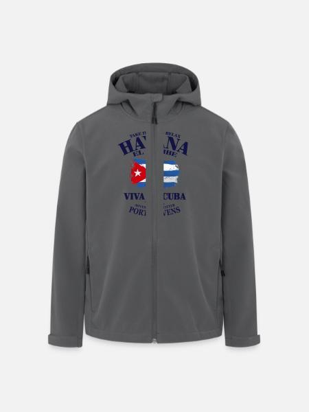 Havana - Cuba Flag - Recycelte Männer Softshell-Jacke von Stanley/Stella - Schwarz