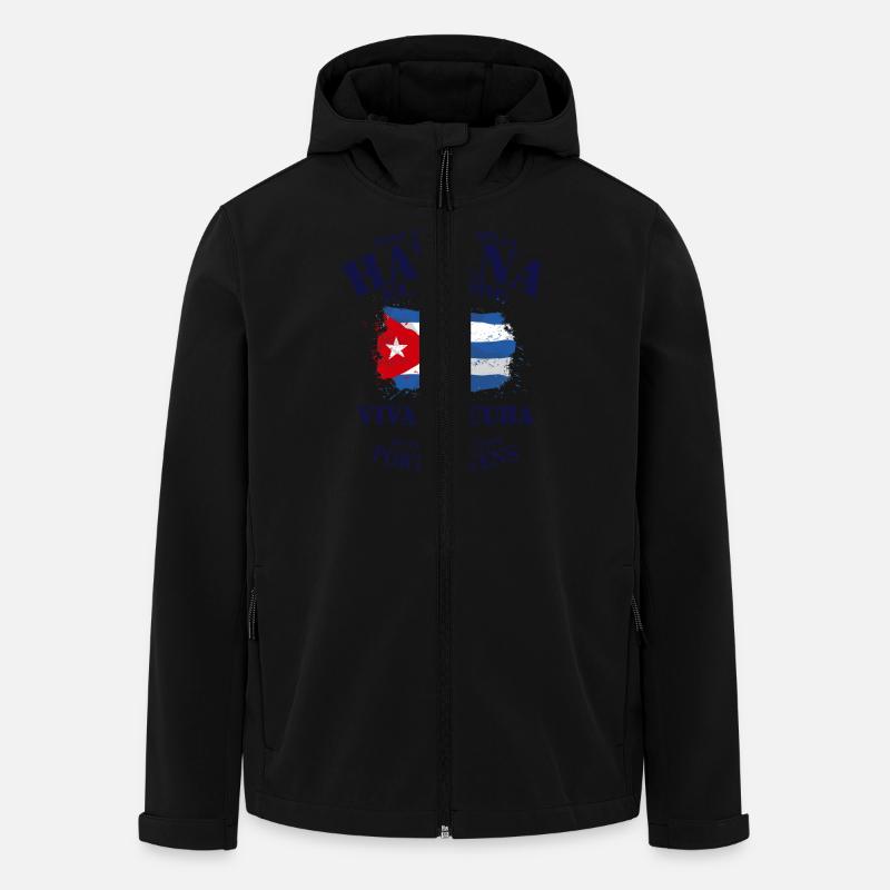 Havana - Cuba Flag - Recycelte Männer Softshell-Jacke von Stanley/Stella - Schwarz