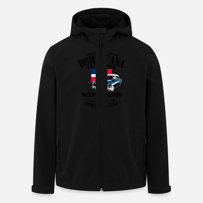 Dominican Republic - Men’s Recycled Softshell Jacket by Stanley/Stella - black