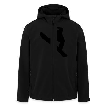Snowboarding - Recycelte Männer Softshell-Jacke von Stanley/Stella - Schwarz - Vorne - AI Model Male 185 light (185cm)