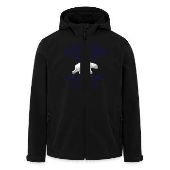 Spitsbergen - Svalbard - Spitzbergen - Polar Bear - Recycelte Männer Softshell-Jacke von Stanley/Stella - Schwarz - Vorne - AI Model Male 185 light (185cm)