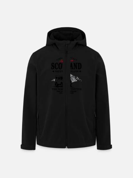 Schottland - Scotland - Jeep - Recycelte Männer Softshell-Jacke von Stanley/Stella - Schwarz