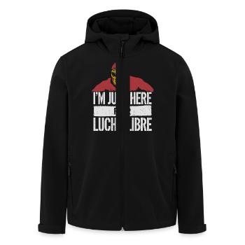 Look de lutte mexicaine - Veste softshell homme en polyester recyclé Stanley/Stella - noir - Devant - AI Model Male 185 light (185cm)