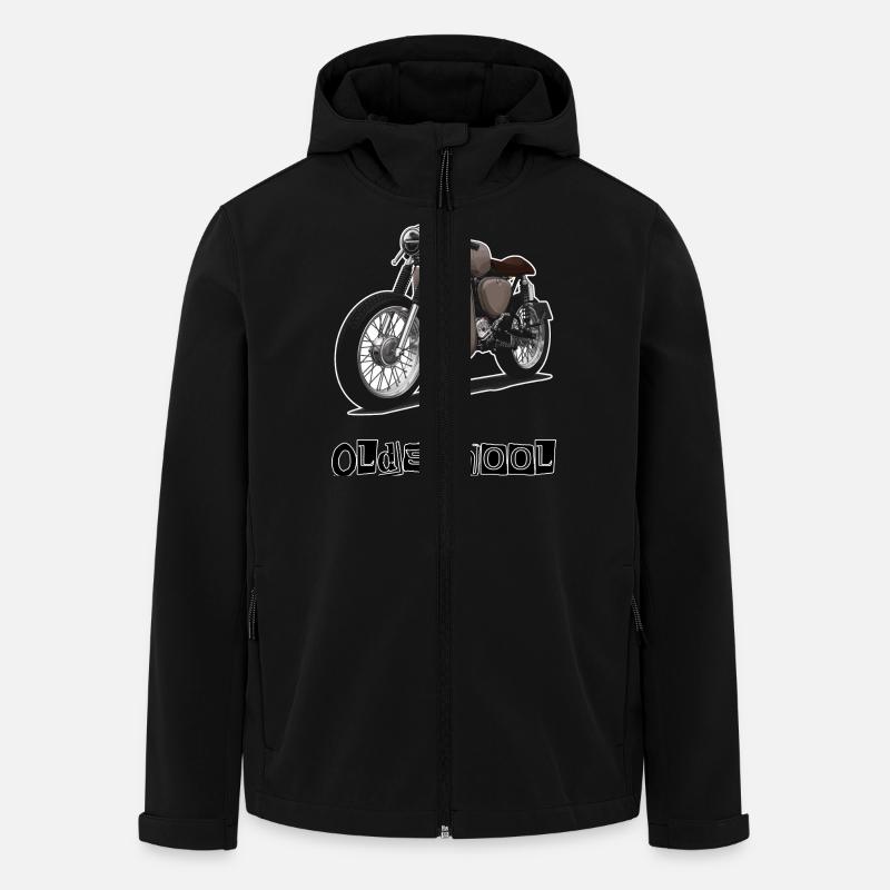 S51 (brown) // Illustration - Men’s Recycled Softshell Jacket by Stanley/Stella - black