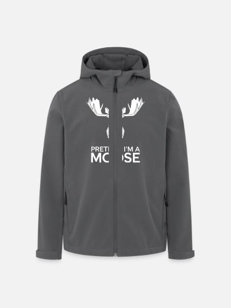 Elch-Humor für Tierfreunde - Recycelte Männer Softshell-Jacke von Stanley/Stella - Schwarz