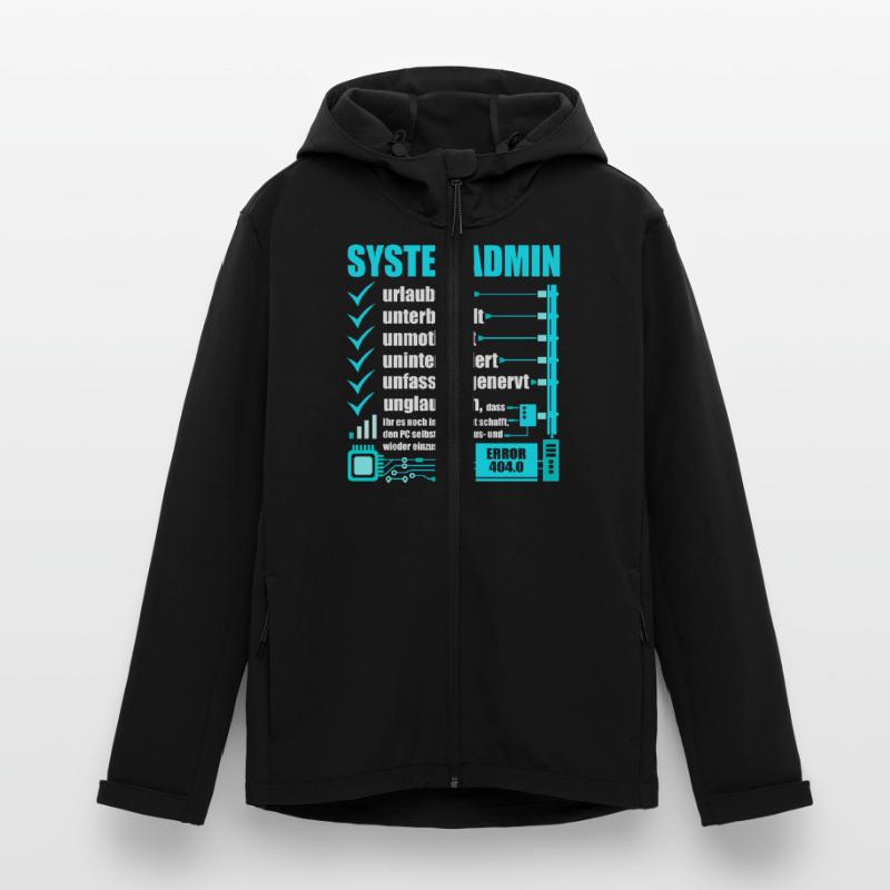 Systemadministrator, IT-Support, Netzwerkadmin, PC Recycelte Männer Softshell-Jacke von Stanley/Stella