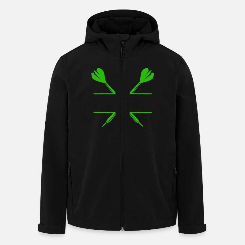 darts - Recycelte Männer Softshell-Jacke von Stanley/Stella - Schwarz