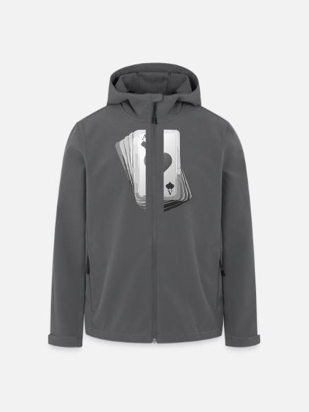 Cards black/white - Recycelte Männer Softshell-Jacke von Stanley/Stella - Schwarz