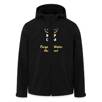 Keep Calm and Forget to Water the Plant - Men’s Recycled Softshell Jacket by Stanley/Stella - black - Front - AI Model Male 185 light (185cm)