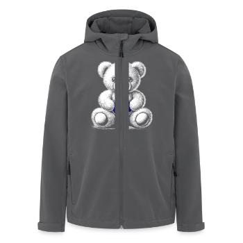 Nazar - Men’s Recycled Softshell Jacket by Stanley/Stella - anthracite - Front - AI Model Male 185 light (185cm)