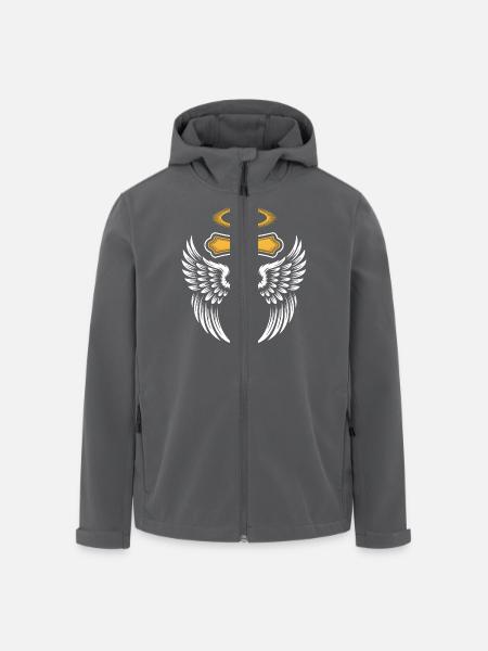 Christelijk Kruis Christendom Jezus God Religie - Heren softshell jas van gerecycled polyester Stanley/Stella - zwart