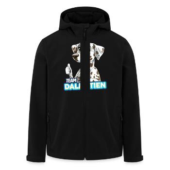 TEAM Dalmatiner - braun - Recycelte Männer Softshell-Jacke von Stanley/Stella - Schwarz - Vorne - AI Model Male 185 light (185cm)