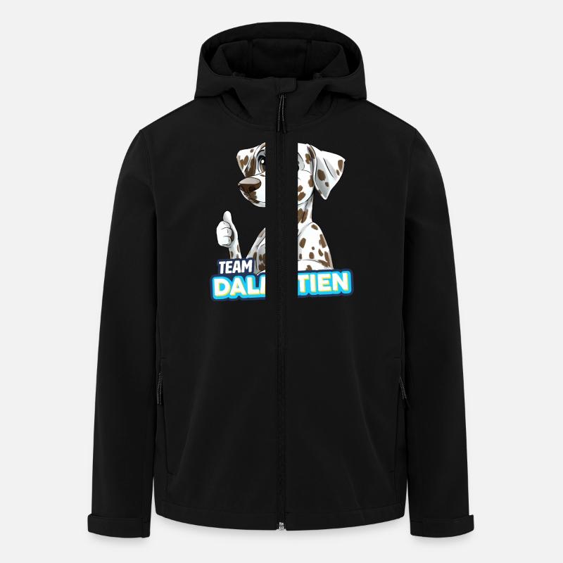 TEAM Dalmatiner - braun - Recycelte Männer Softshell-Jacke von Stanley/Stella - Schwarz