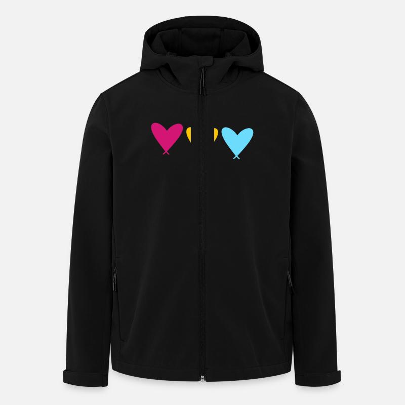 PanHearts - Recycelte Männer Softshell-Jacke von Stanley/Stella - Schwarz