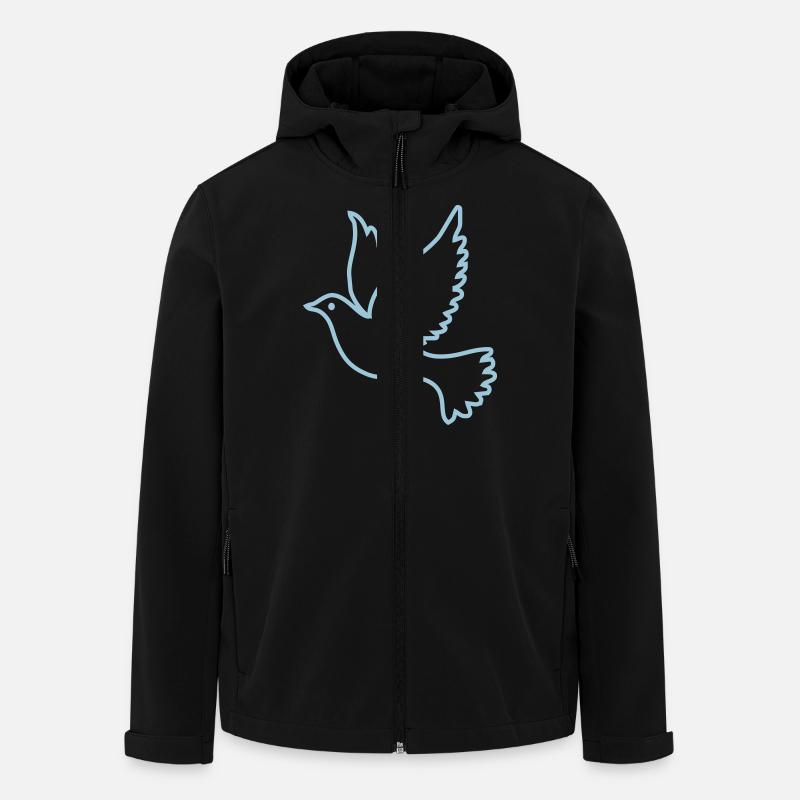 pigeon - Veste softshell homme en polyester recyclé Stanley/Stella - noir