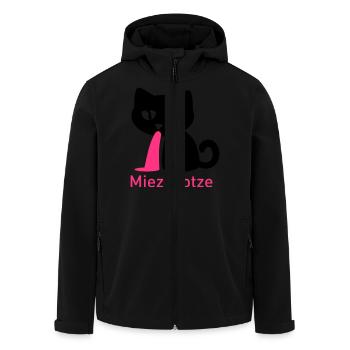 Miezekotze - Recycelte Männer Softshell-Jacke von Stanley/Stella - Schwarz - Vorne - AI Model Male 185 light (185cm)