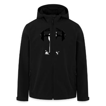 weightlifting - Veste softshell homme en polyester recyclé Stanley/Stella - noir - Devant - AI Model Male 185 light (185cm)