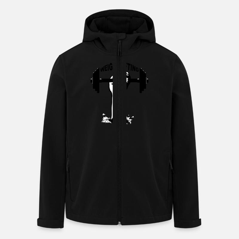 Gewichtheben - Recycelte Männer Softshell-Jacke von Stanley/Stella - Schwarz