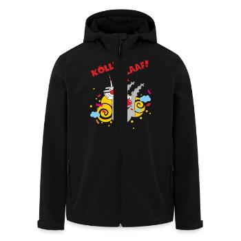 Karneval Kölle Alaaf RAHMENLOS Geschenk Fasching - Recycelte Männer Softshell-Jacke von Stanley/Stella - Schwarz - Vorne - AI Model Male 185 light (185cm)