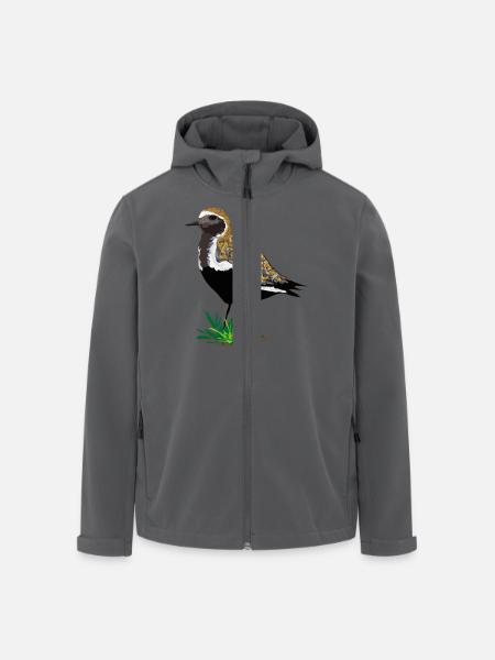 Goldregenpfeifer - Recycelte Männer Softshell-Jacke von Stanley/Stella - Schwarz