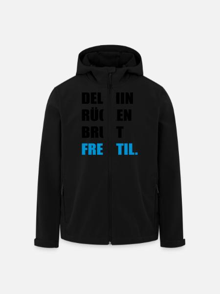 schwimmen - Recycelte Männer Softshell-Jacke von Stanley/Stella - Schwarz