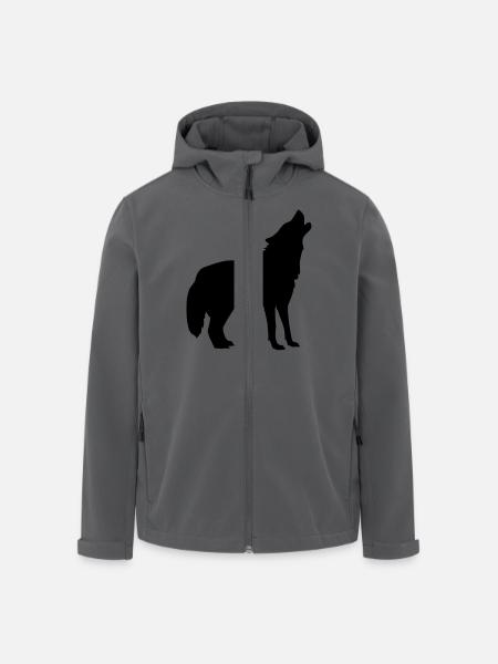 wolf animal - Men’s Recycled Softshell Jacket by Stanley/Stella - black