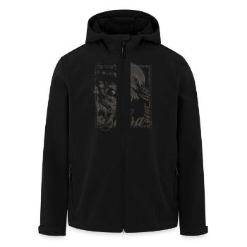 salsa - Recycelte Männer Softshell-Jacke von Stanley/Stella - Schwarz - Vorne - AI Model Male 185 light (185cm)