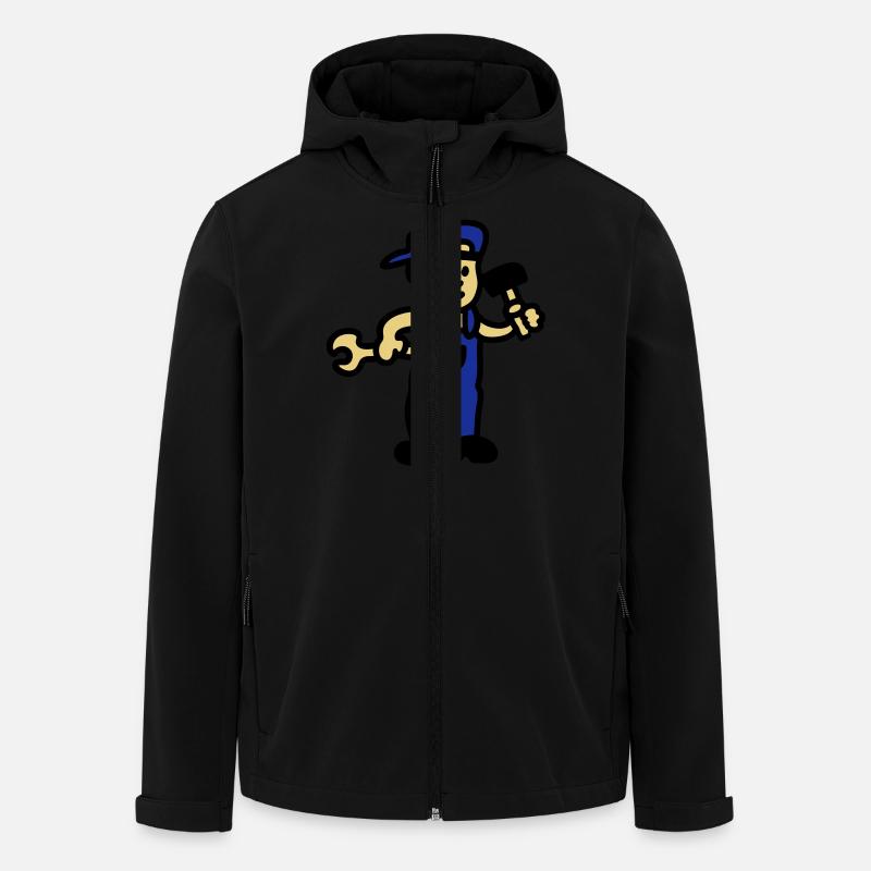 Craftsman 3 - Men’s Recycled Softshell Jacket by Stanley/Stella - black