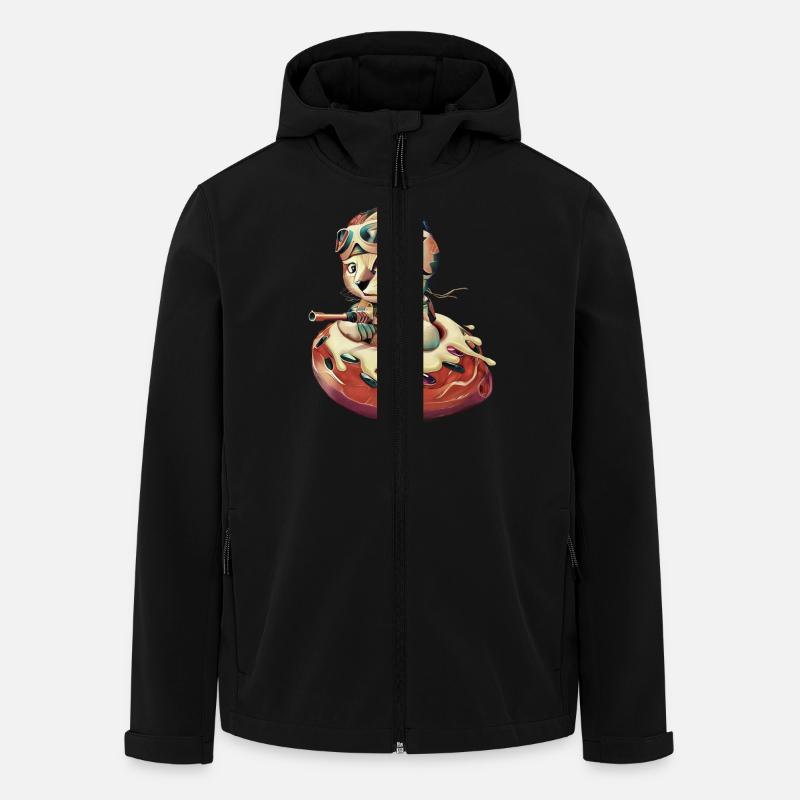 DONUT CHASSEUR - Veste softshell homme en polyester recyclé Stanley/Stella - noir