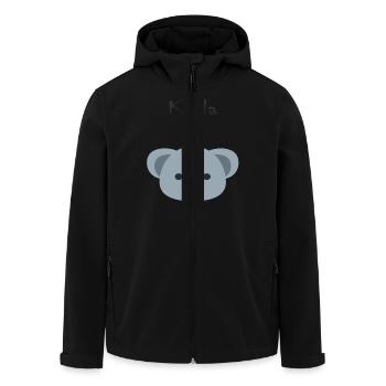Koala bear - Men’s Recycled Softshell Jacket by Stanley/Stella - black - Front - AI Model Male 185 light (185cm)