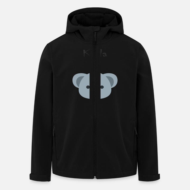 koala - Veste softshell homme en polyester recyclé Stanley/Stella - noir