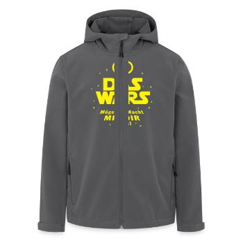 DAS WARS Möge die Macht - Recycelte Männer Softshell-Jacke von Stanley/Stella - Schwarz - Vorne - AI Model Male 185 light (185cm)