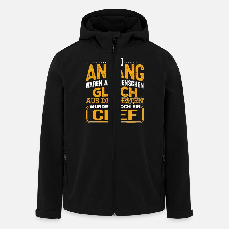 CHEF - Der Beste - Recycelte Männer Softshell-Jacke von Stanley/Stella - Schwarz