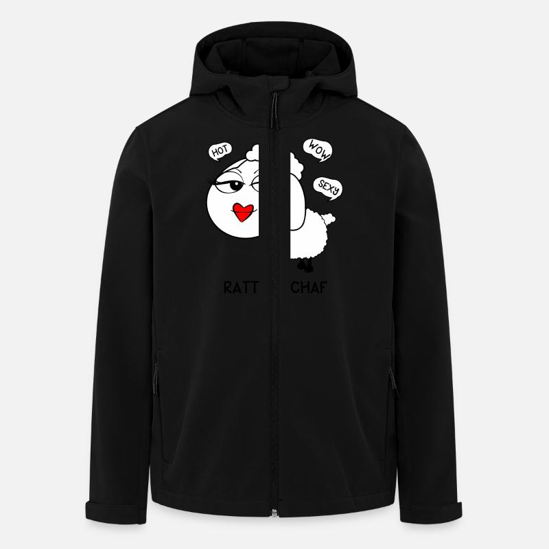 Ratten Schaf - Recycelte Männer Softshell-Jacke von Stanley/Stella - Schwarz