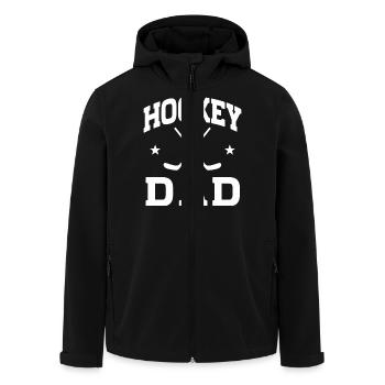 Hockey Dad - Recycelte Männer Softshell-Jacke von Stanley/Stella - Schwarz - Vorne - AI Model Male 185 light (185cm)
