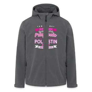 Polizistin - Recycelte Männer Softshell-Jacke von Stanley/Stella - Anthrazit - Vorne - AI Model Male 185 light (185cm)