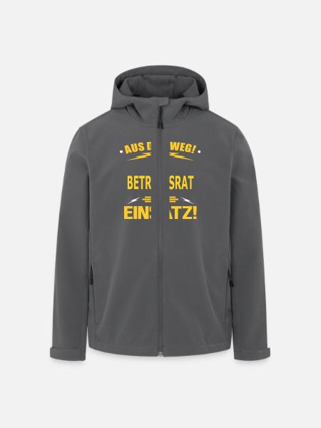 BETRIEBSRAT - Recycelte Männer Softshell-Jacke von Stanley/Stella - Schwarz