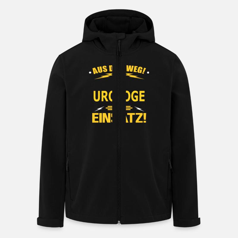 UROLOGE - Recycelte Männer Softshell-Jacke von Stanley/Stella - Schwarz